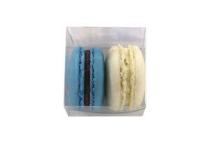 French Macarons Party Favors - 10 Pack (Blue and White)
