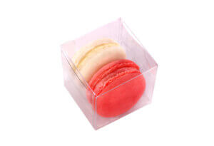 French Macarons Party Favors - 25 Pack (Pink and White)