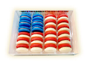 The American Flag Macaron Cookies (24 pack)